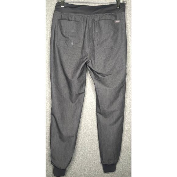 Figs women’s grey scrub pants jogger drawstring elastic waist 5 pockets XS - Picture 3 of 8